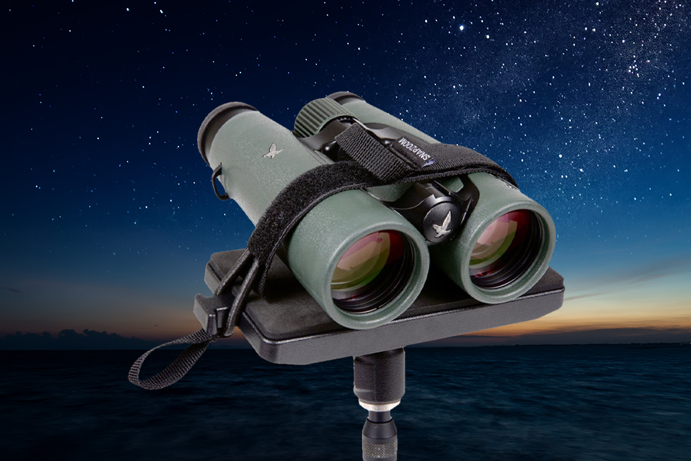 There are several universal mounting “trays” available to mount all kinds of binoculars onto a tripod or other support.