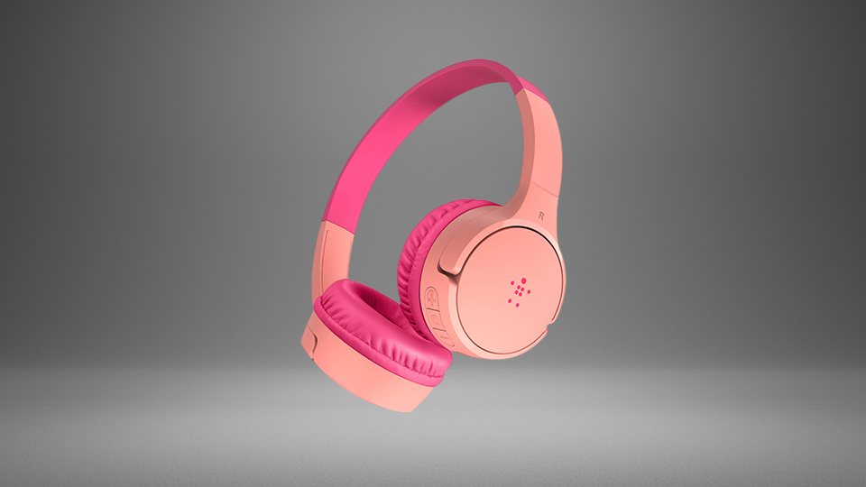Belkin SoundForm Mini On-Ear Wireless Headphones for Kids (Pink) Belkin SoundForm Mini On-Ear Wireless Headphones for Kids (Pink)