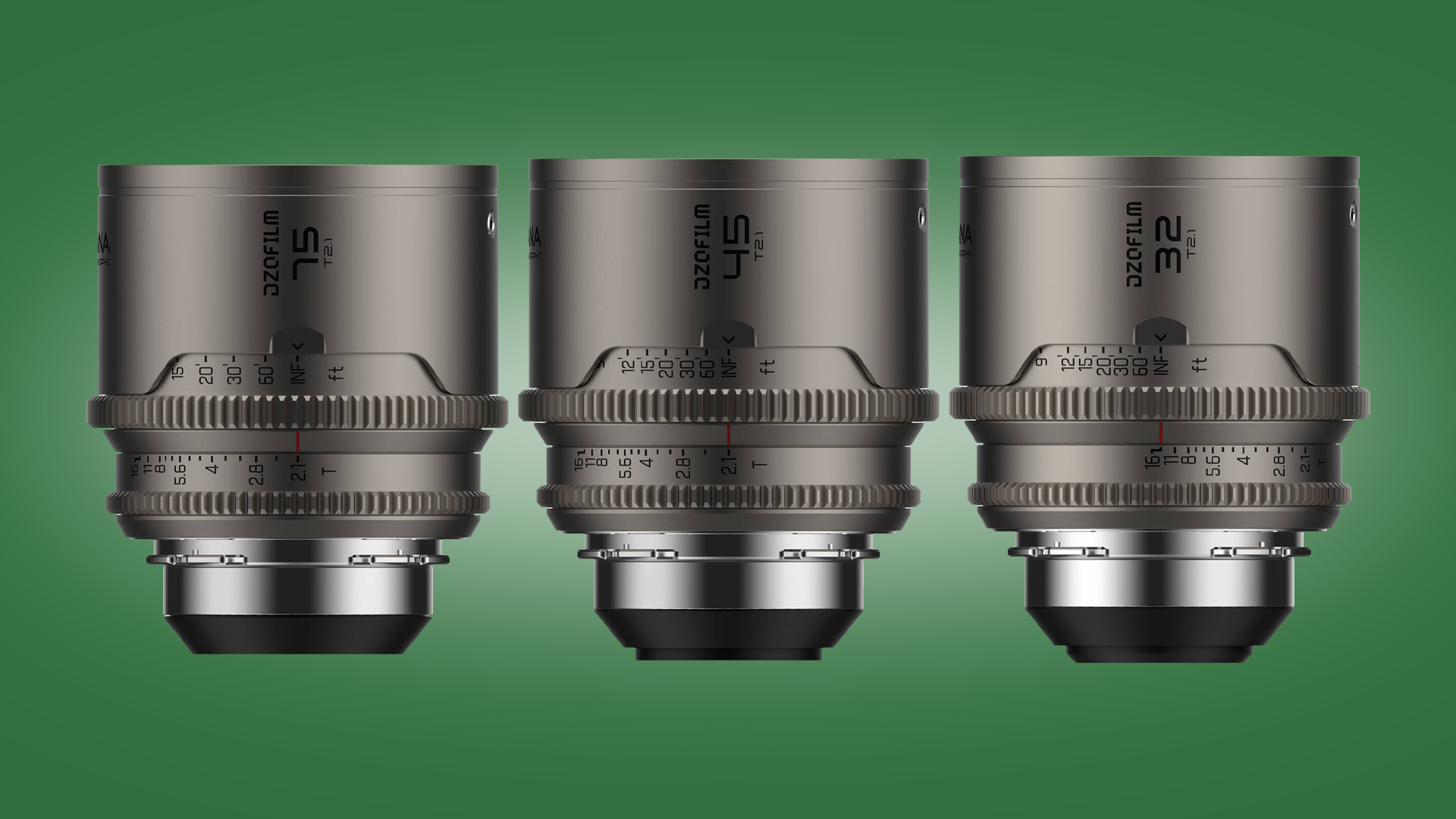 DZOFilm Arcana Anamorphic Prime 3-Lens Kit DZOFilm Arcana Anamorphic Prime 3-Lens Kit