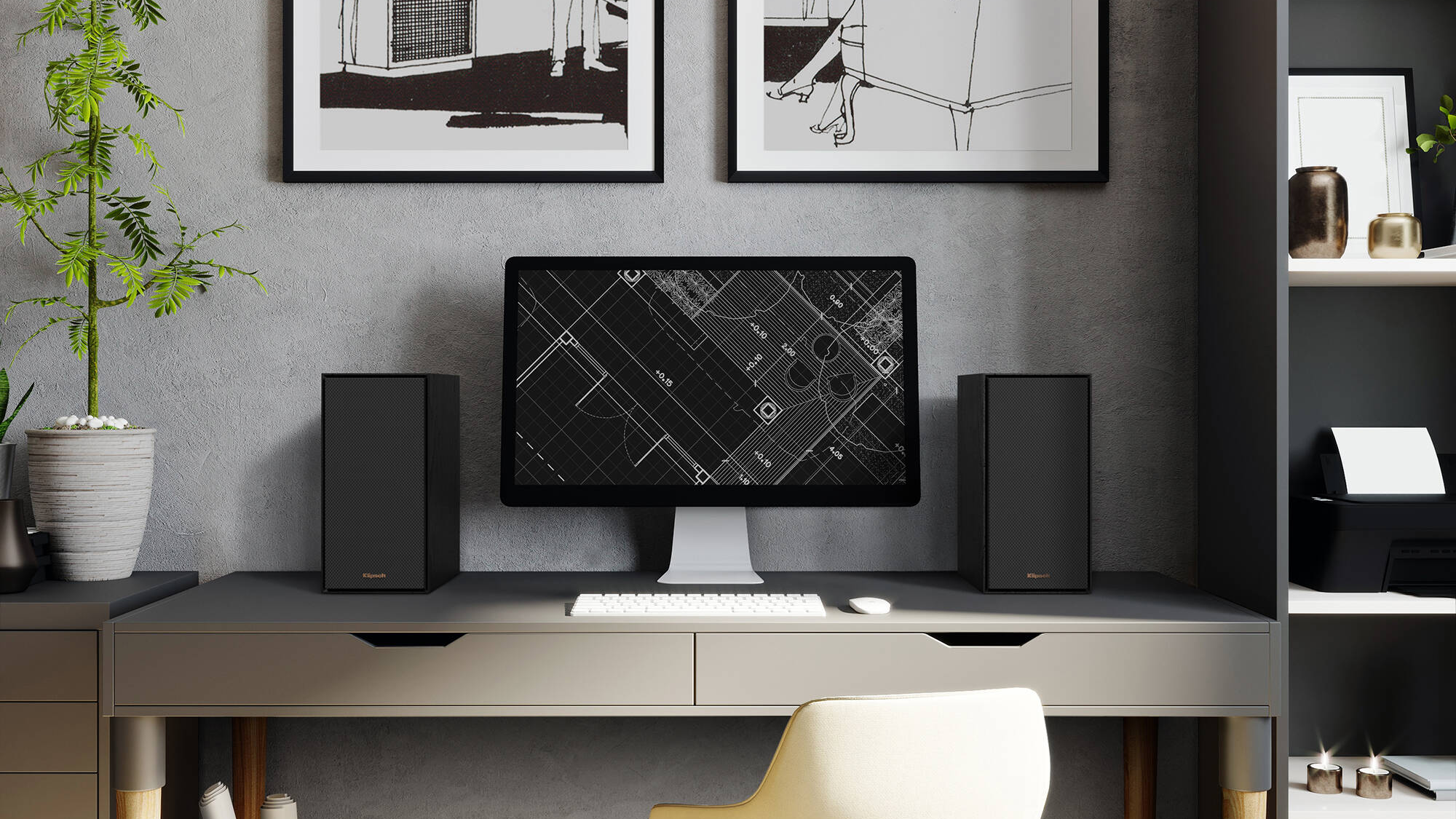 Klipsch Reference R-40PM 2-Way Active Wireless Bookshelf Speakers Klipsch Reference R-40PM 2-Way Active Wireless Bookshelf Speakers