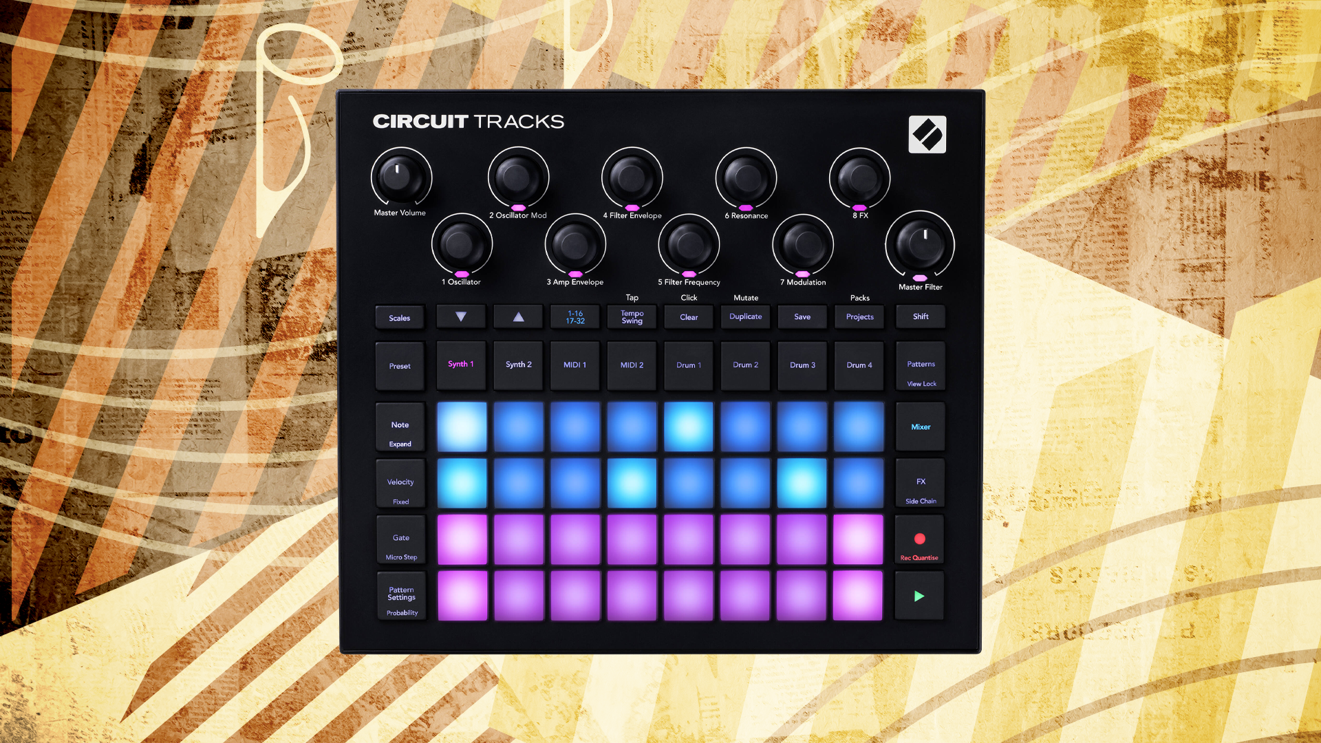 Novation Circuit Tracks Standalone Groove Box with Synths, Drums, and Sequencer Novation Circuit Tracks Standalone Groove Box with Synths, Drums, and Sequencer