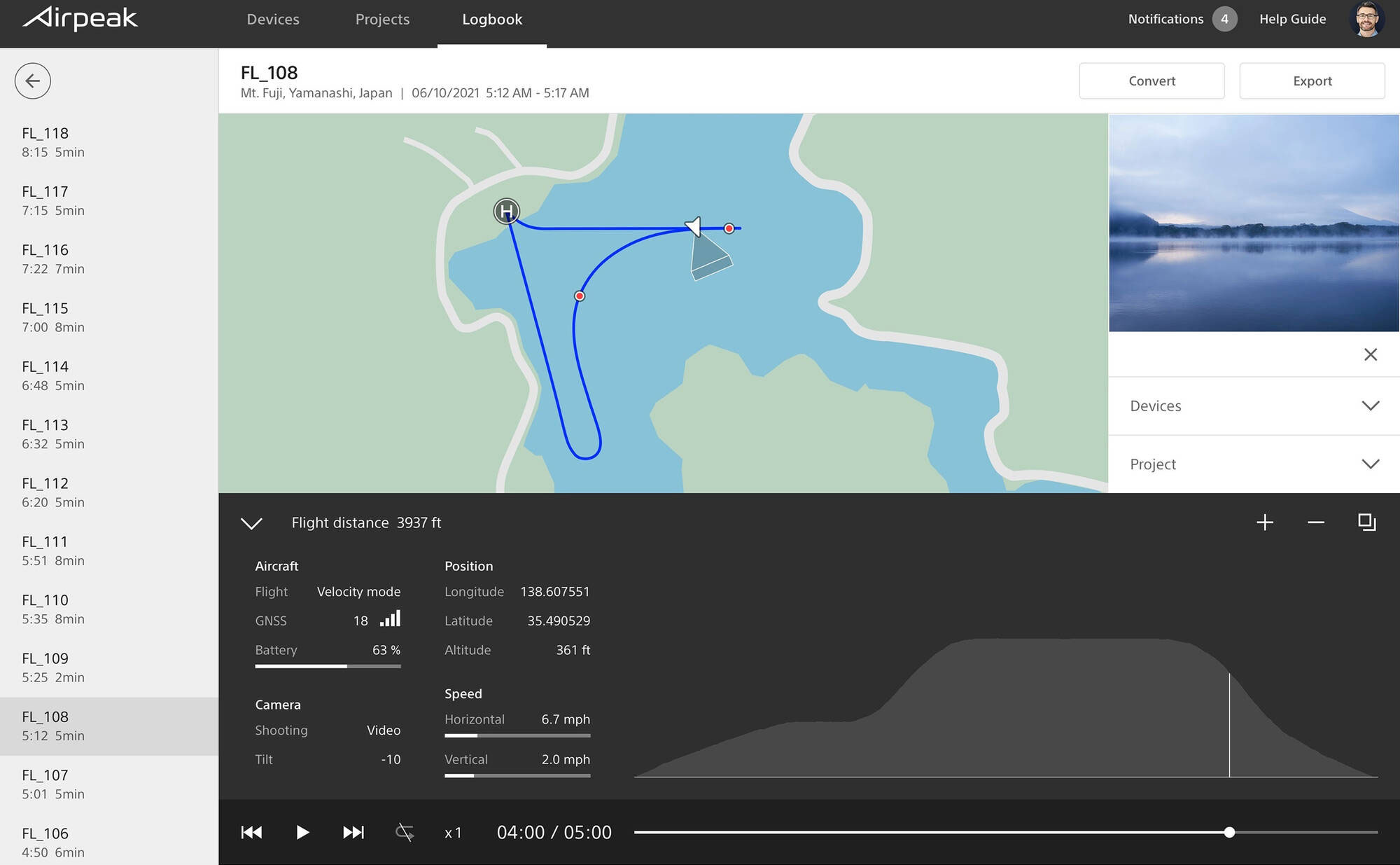 Repeatable Flight Patterns