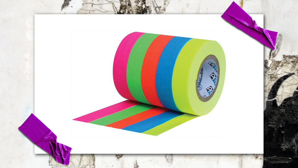 ProTapes Pro Pocket Fluorescent Color Spike Tape Stack ProTapes Pro Pocket Fluorescent Color Spike Tape Stack