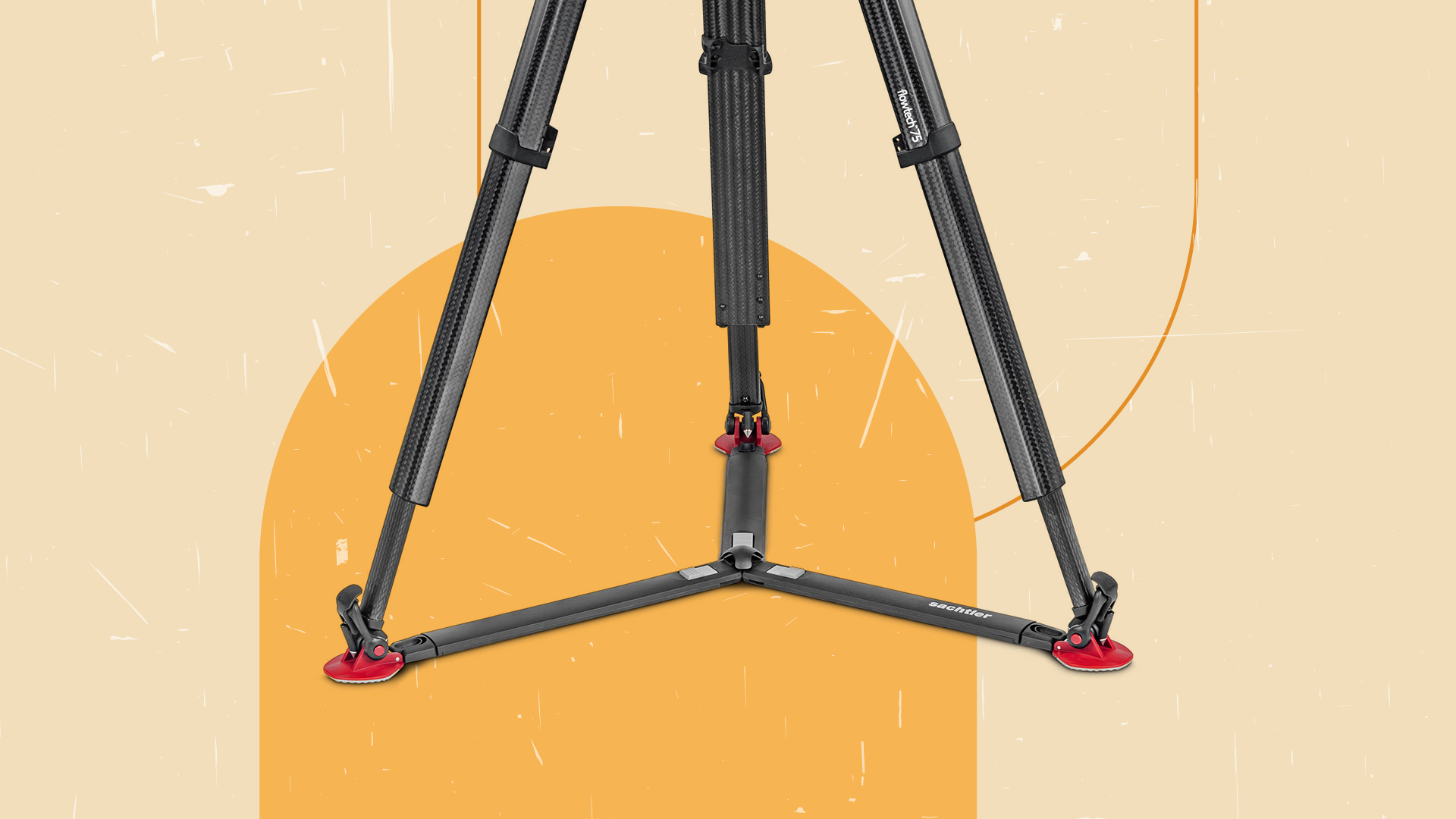 Sachtler flowtech 75 GS Carbon Fiber Tripod with Ground Spreader