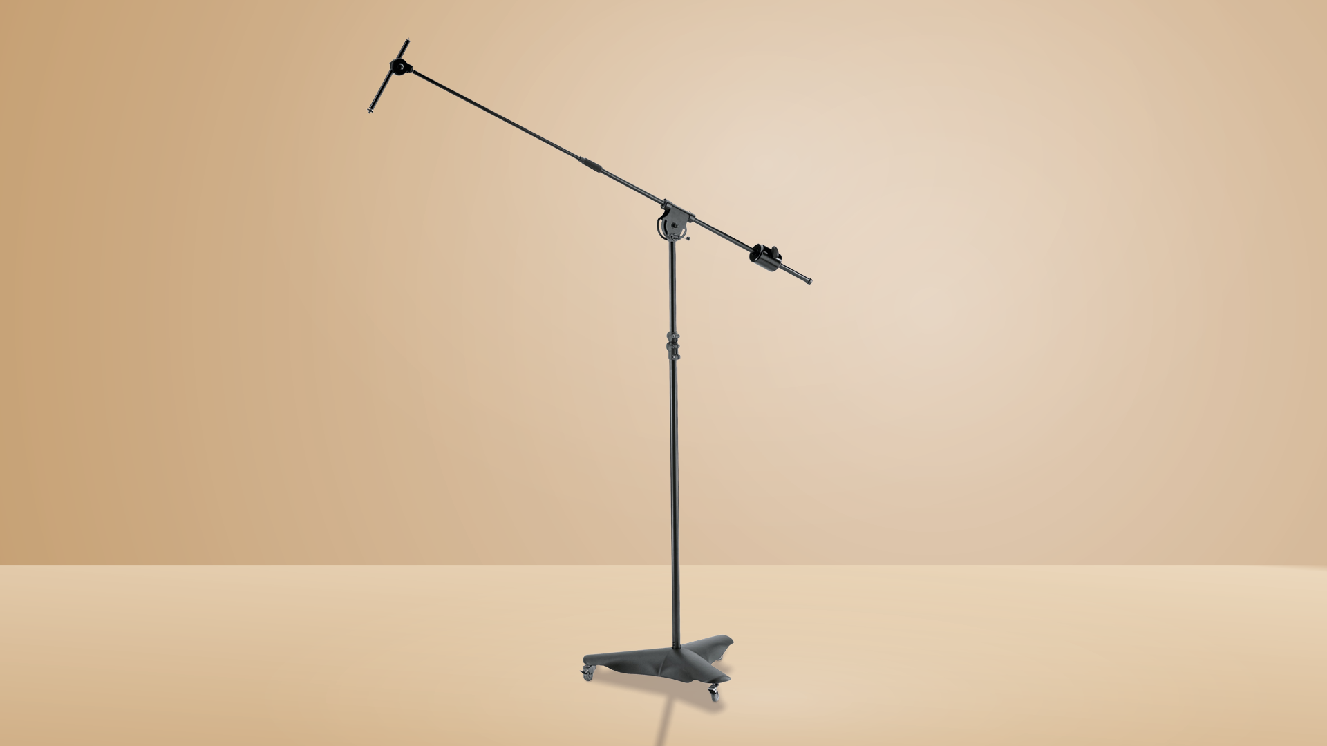 K&amp;M 21430 Mobile Overhead Microphone Stand with Caster Base