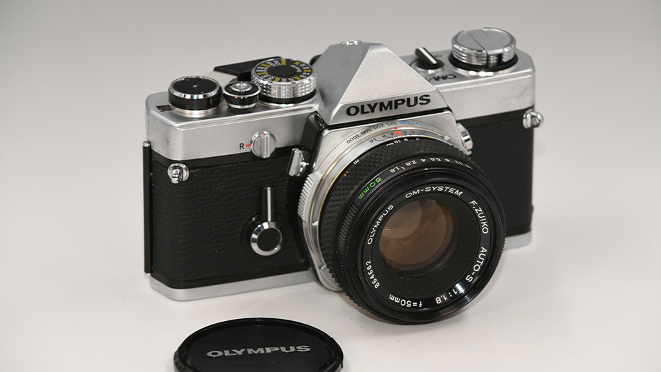Olympus OM-1 Camera with 50mm Lens
