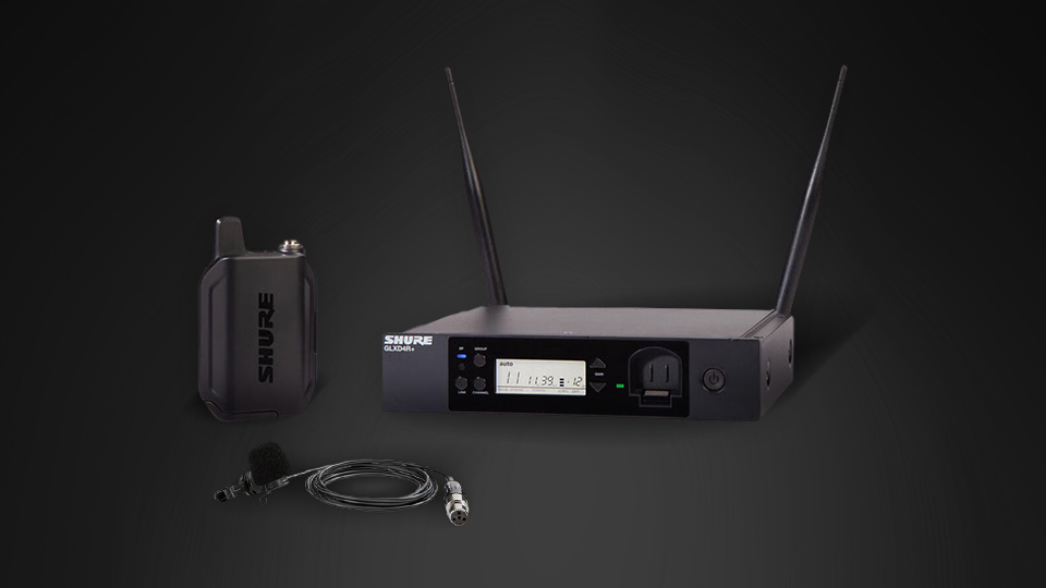 Shure GLXD14R+ Dual Band Cardioid Wireless Presenter Rack System Shure GLXD14R+ Dual Band Cardioid Wireless Presenter Rack System