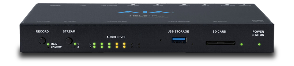 AJA HELO Plus H.264 Advanced Streamer & Recorder with 3G-SDI and HDMI AJA HELO Plus H.264 Advanced Streamer & Recorder with 3G-SDI and HDMI