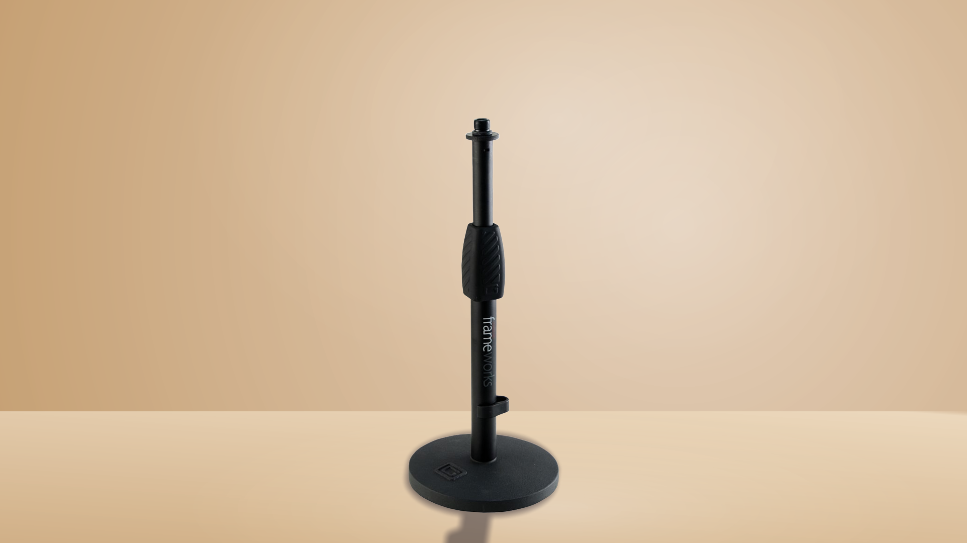 Gator Frameworks Desktop Mic Stand with 6" Round Base and Twist Clutch