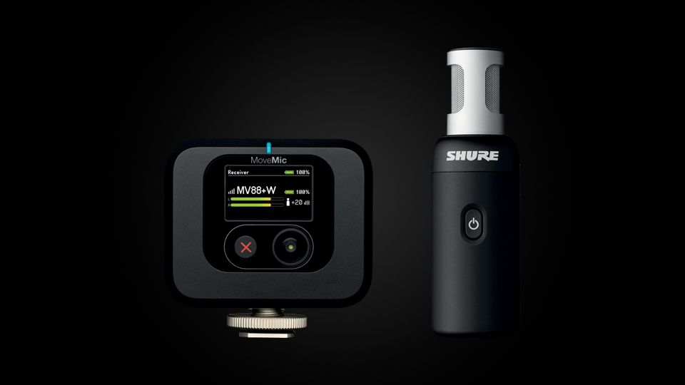 Shure MoveMic 88+ Wireless Stereo Microphone